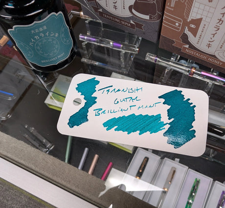 Teranishi Guitar Ink Bottle Brilliant Mint Swatch