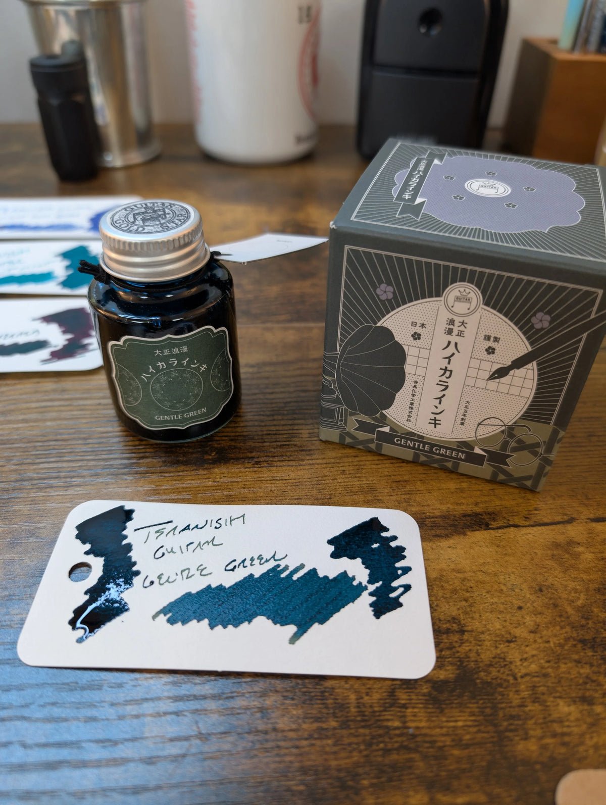 Teranishi Guitar Ink Bottle Gentle Green