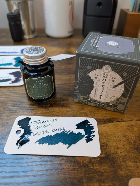 Teranishi Guitar Ink Bottle Gentle Green
