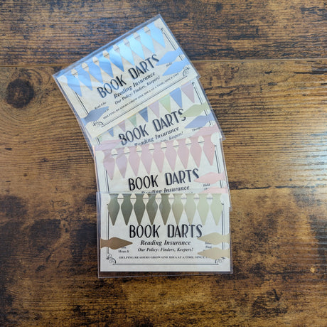 Book Dart Sleeves Showing Different Color Darts