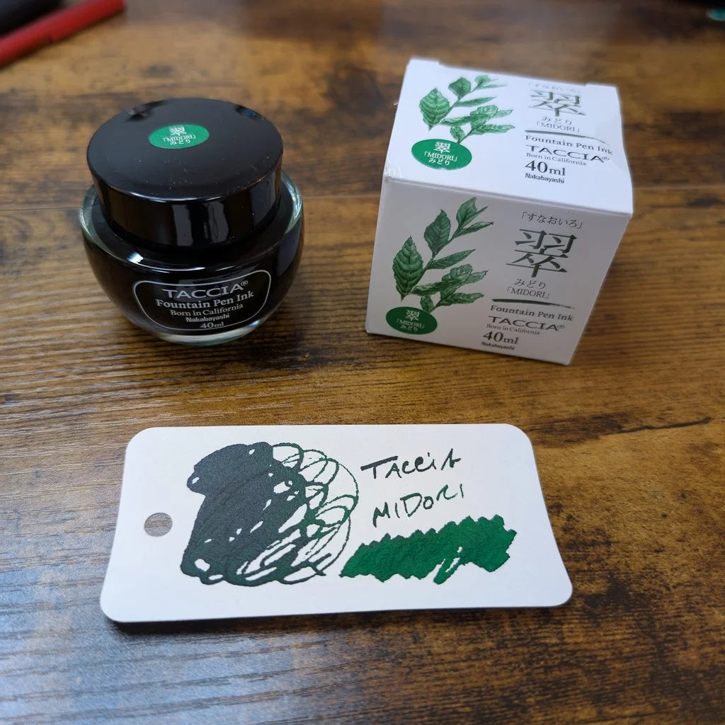Taccia Fountain Pen Inks Standard Line Midori Swatch