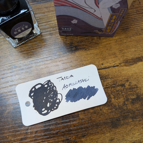 Taccia Ukiyo-e Fountain Pen Ink Series 2 Aomurasaki Swatch