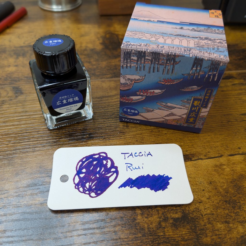 Taccia Ukiyo-e Fountain Pen Ink Series 2 Ruri