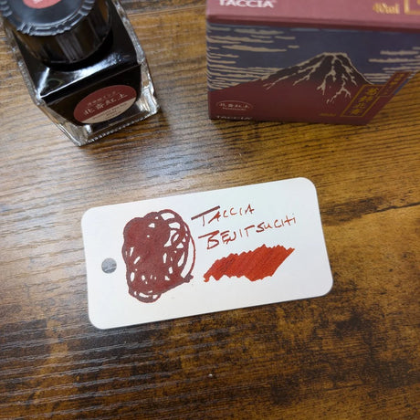 Taccia Ukiyo-e Fountain Pen Ink Series 1 Benitsuchi Swatch