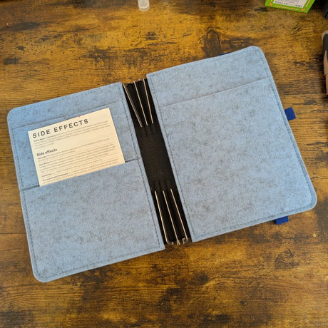 Roterfaden Taschenbegleiter LTD_031 A5 Blue Felt Interior