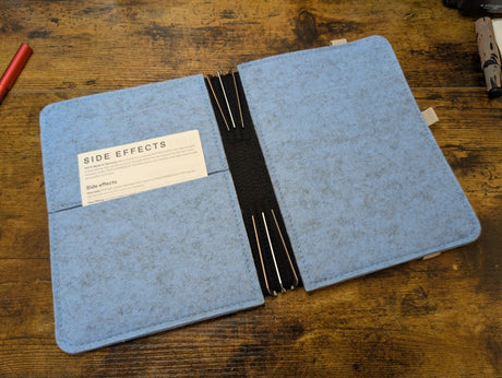 Roterfaden Taschenbegleiter LTD_034 (A5) Blue Felt Interior