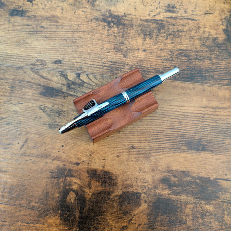 Pilot Vanishing Point Carbonesque Fountain Pen Blue 
