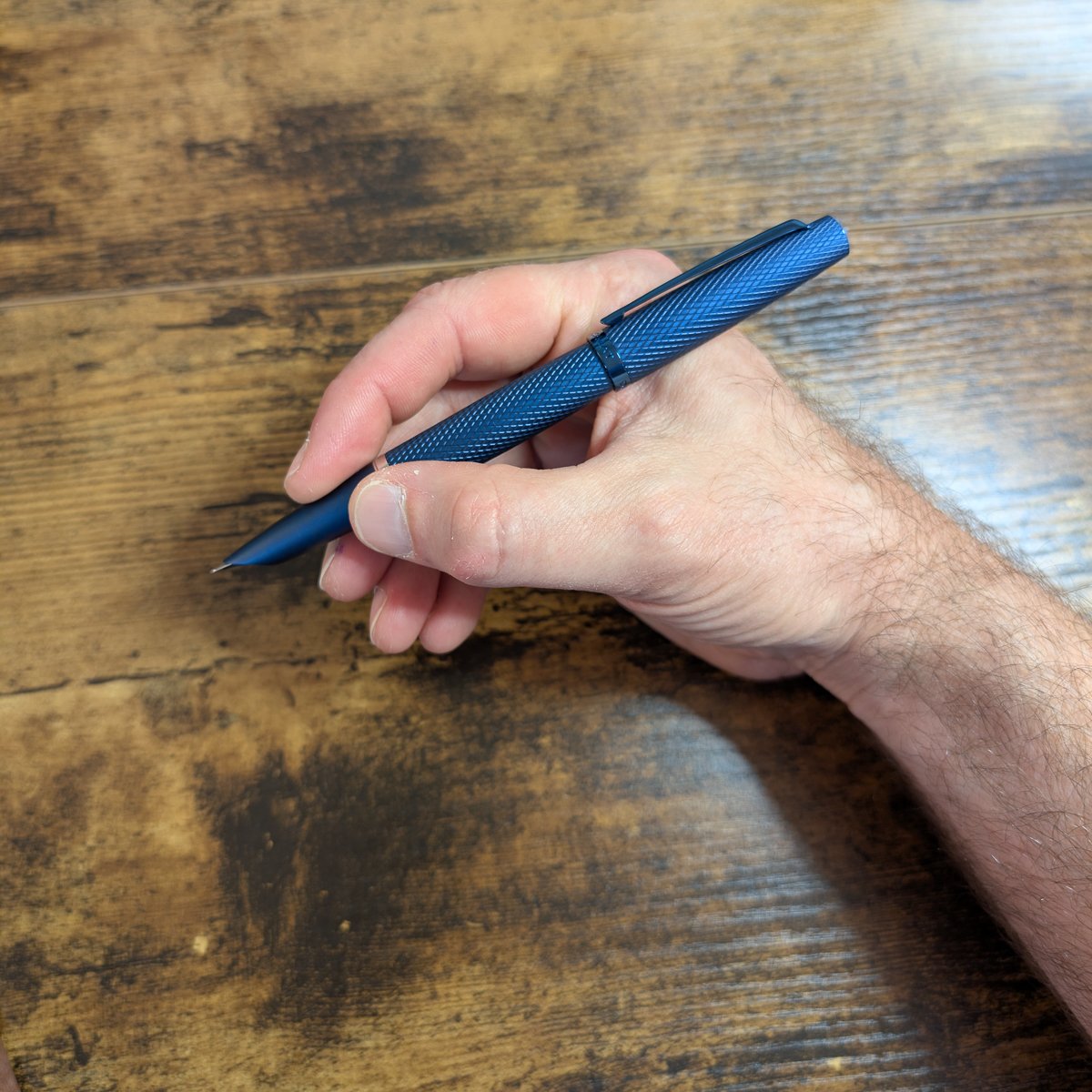 Diplomat Viper Fountain Pen posted in-hand
