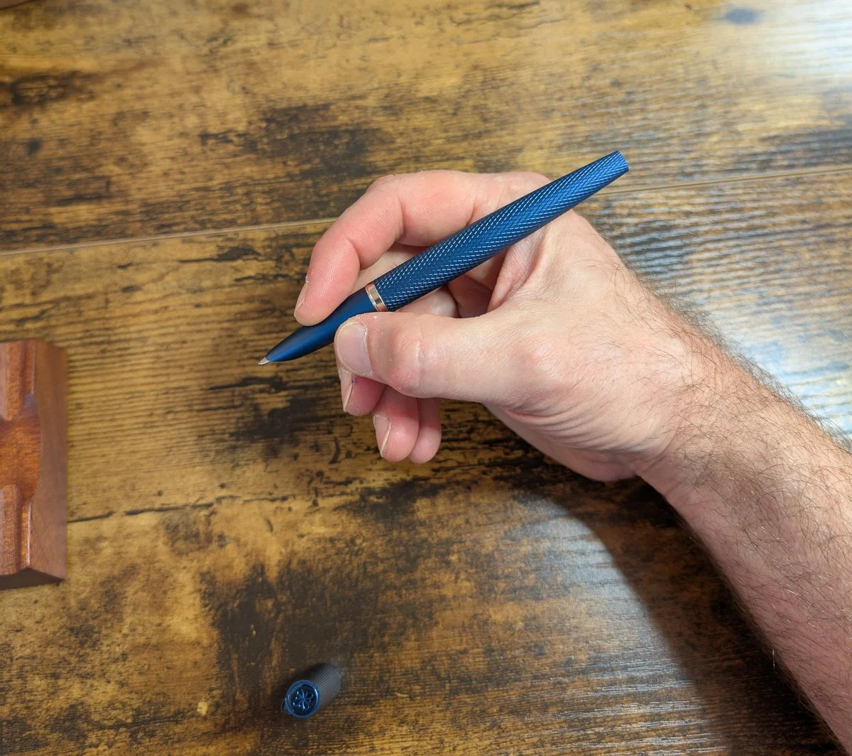 Diplomat Viper Fountain Pen in hand uncapped