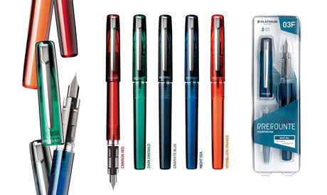 Platinum Prefounte Fountain Pens All Colors