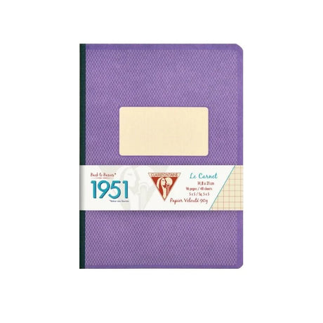 Clairefontaine 1951 Clothbound A5 Notebook Purple