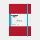 Endless Recorder A5 Notebook Cover Red Blank