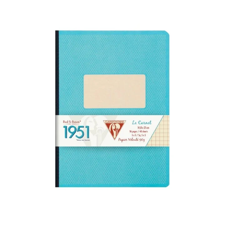 Clairefontaine 1951 Clothbound A5 Notebook Turquoise