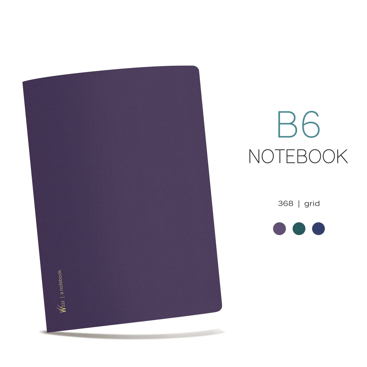 Wonderland222 B6 Tomoe River Paper Notebook 368 Page Grid Notebook Cover Image with Three Colors Available