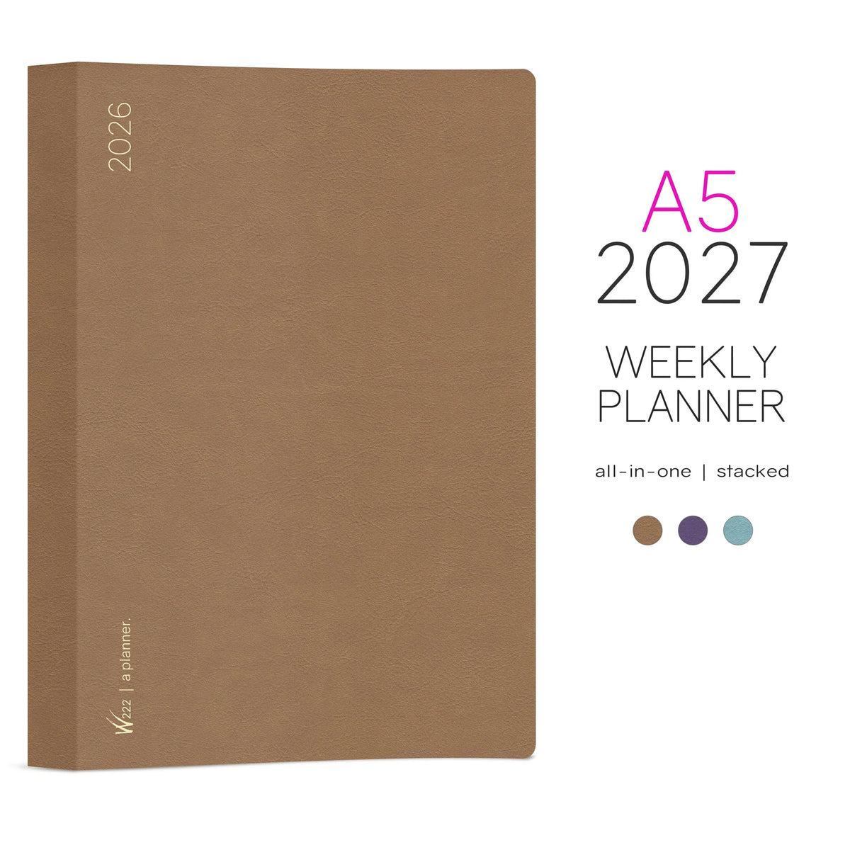 Wonderland222 2027 A5 All-in-One Stacked  Cover image showing colors