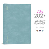 Wonderland222 2027 A5 Weekly Planner Core Stacked Weekends Layout Cover Image showing color options