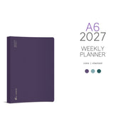 Wonderland222 2027 A6 Planner Core Stacked Weekends Cover Image Showing Available Colors