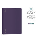 Wonderland222 B6 Weekly Planner Core Horizontal Cover with Color Options