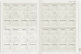 Wonderland222 2027 A6 Planner Core Stacked Weekends Four Year Layout