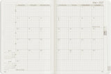 Wonderland222 2027 A6 Planner Core Stacked Weekends Monthly Page 