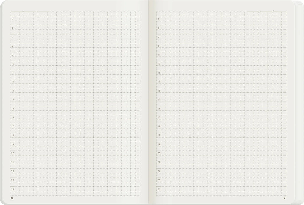 Wonderland222 B6 Tomoe River Paper Notebook Grid Layout