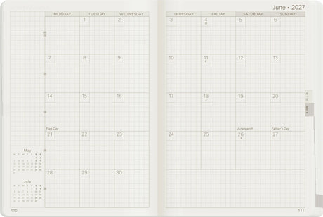 Wonderland222 2027 Monthly Calendar Layout