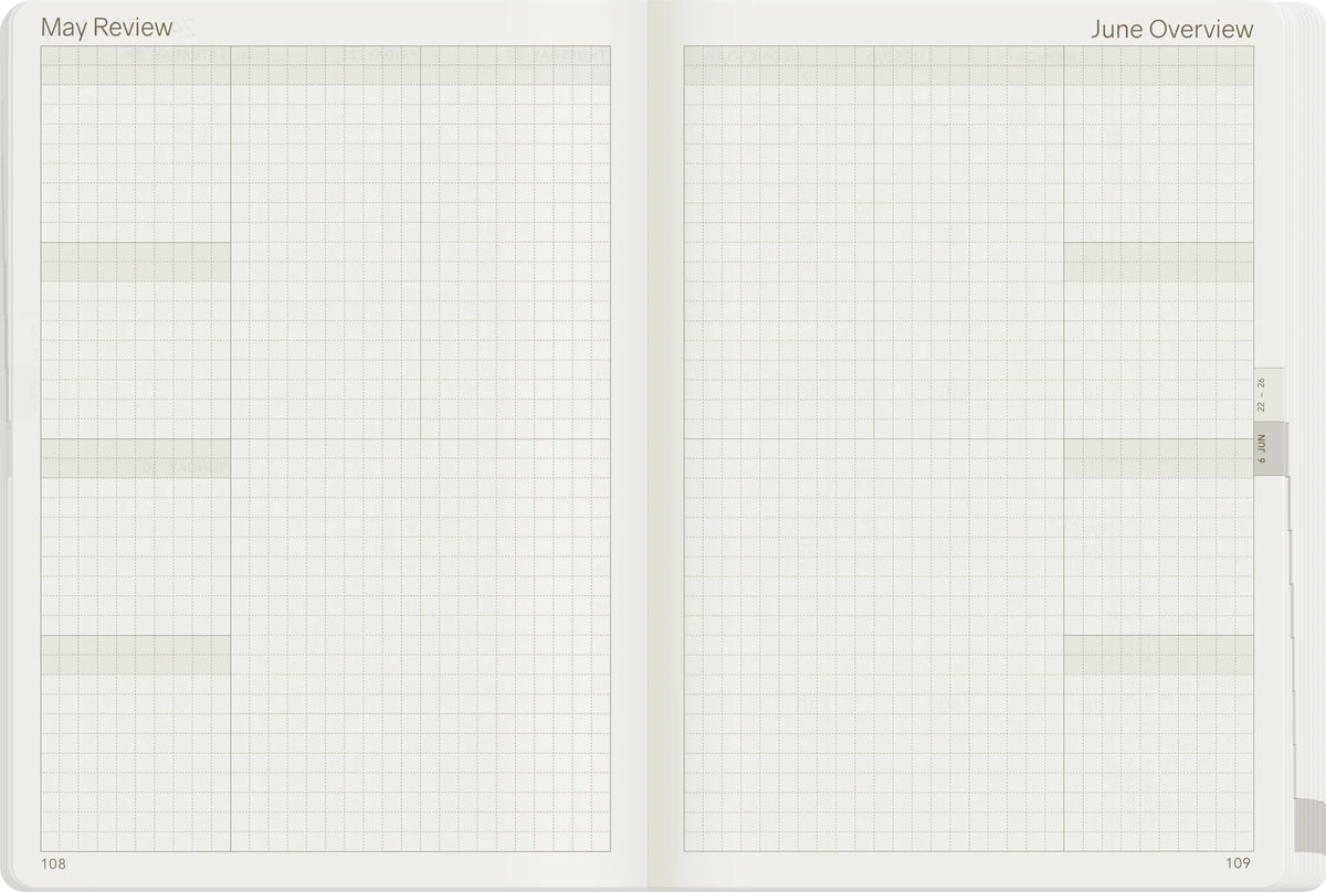 Wonderland222 2027 B6 Weekly Planner Core Monthly Review Page