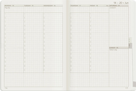 Wonderland222 2027 B6 Weekly Planner Core Weekly Layout with Stacked Weekends