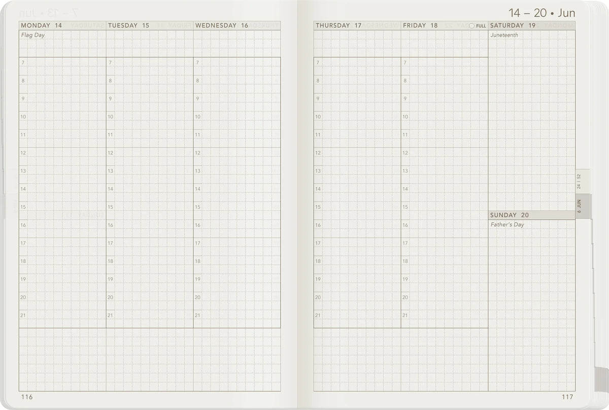 Wonderland222 2027 B6 All-in-One Stacked Weekly Layout