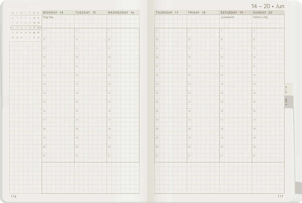 Wonderland222 2027 B6 Weekly Core Unstacked Weekly Layout