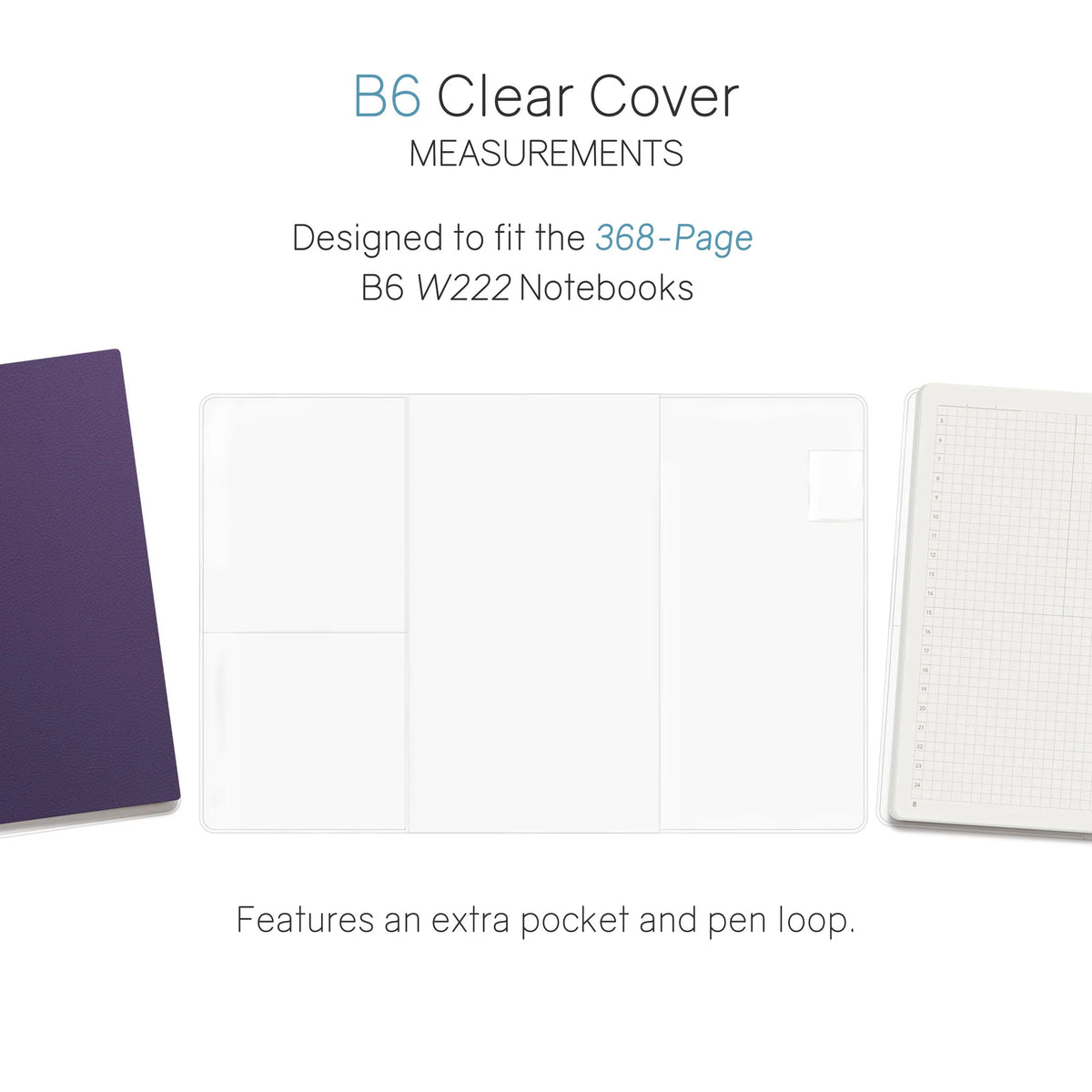 Wonderland222 368-Page Notebook Clear Vinyl Cover