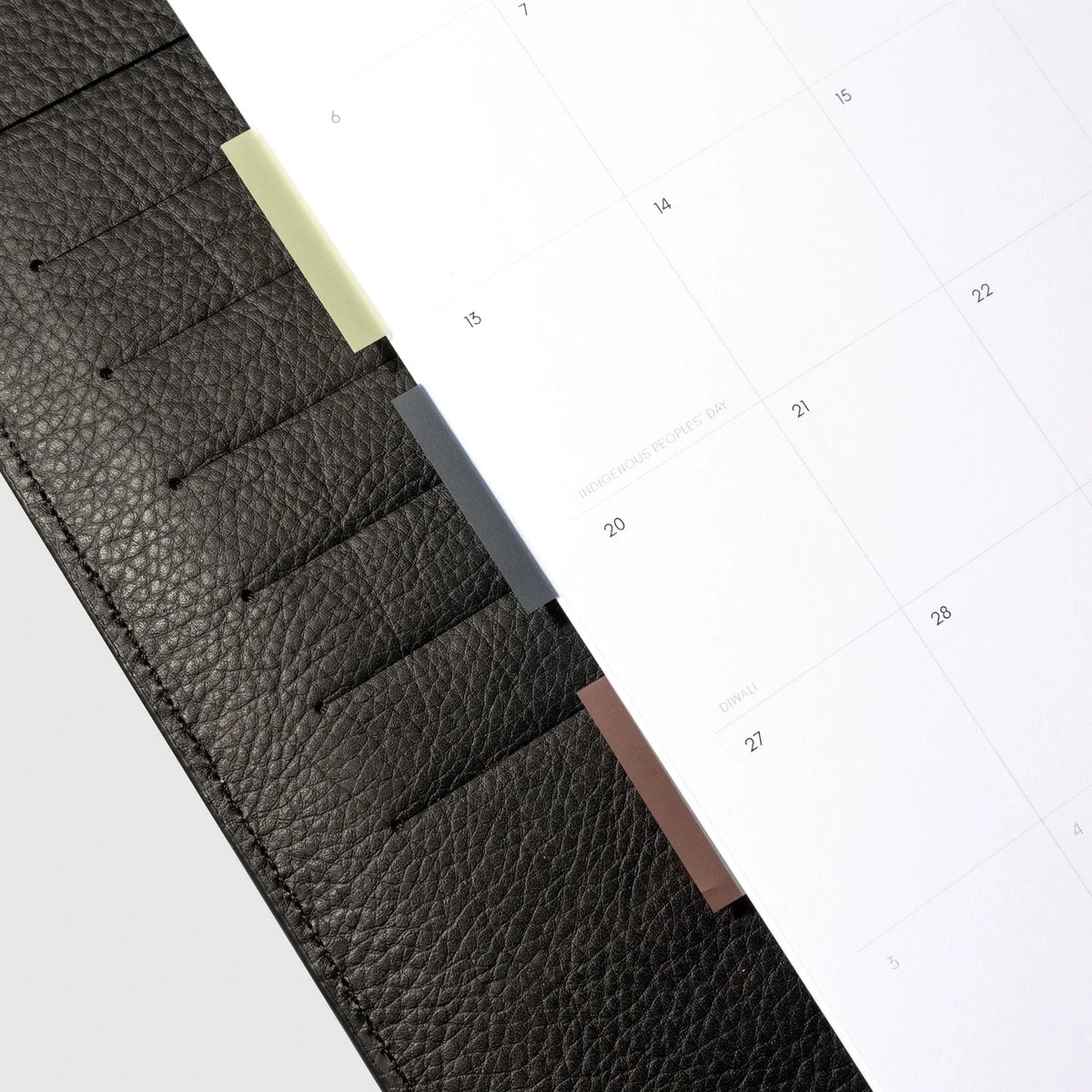 Cloth & Paper Document Flags on 6-ring binder papers