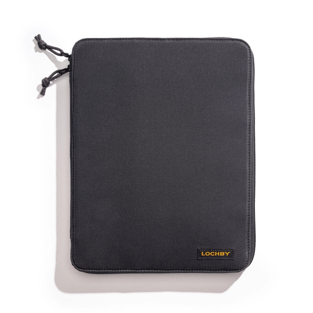 Lochby A4 Daily Folio in Charcoal / Bumblebee