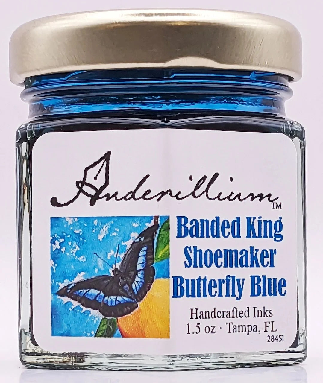 Anderillium Ink Atlas Moth Brown Banded King Shoemaker Butterfly Blue