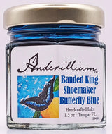 Anderillium Ink Atlas Moth Brown Banded King Shoemaker Butterfly Blue