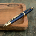 Pilot Limited Edition Golden Journey Fountain Pen featuring Dark Blue Lacquer with Kintsugi detailing