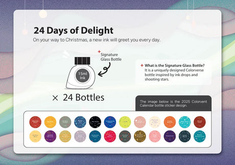 Colorverse Colorvent Ink Advent Calendar  Back Cover