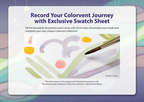 Colorverse Colorvent Ink Advent Calendar Swatch Sheet Included