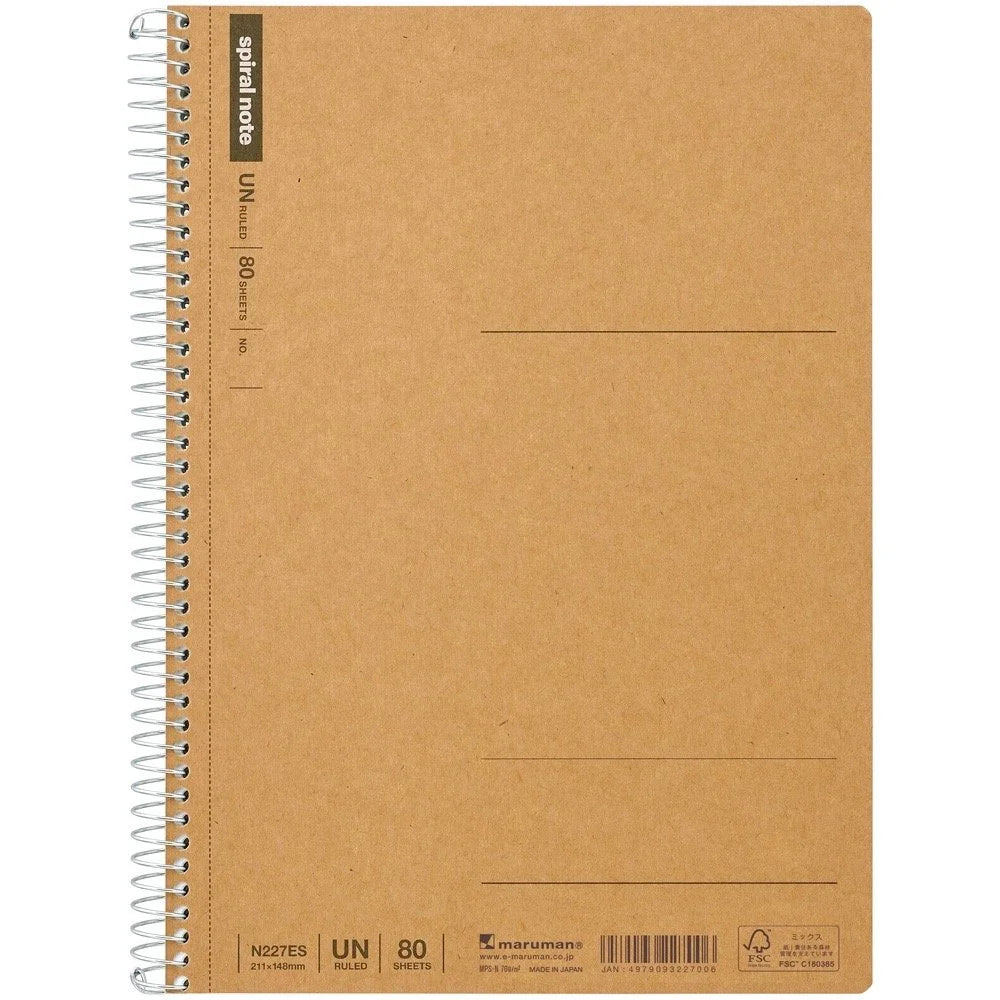 Maruman Spiral Note Basic Notebooks (Multiple Sizes)