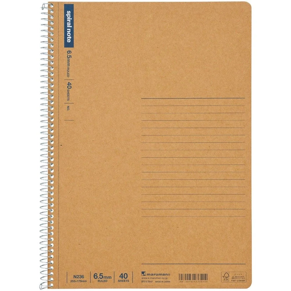 Maruman Spiral Note Basic Notebooks (Multiple Sizes)