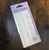 Midori Notebook Tabs Gold Numbers