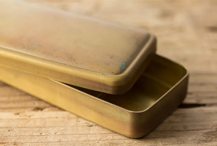 TRAVELER'S Company Brass Pen Case with Patina