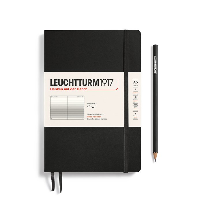Leuchtturm 1917 Soft Lined Black A5