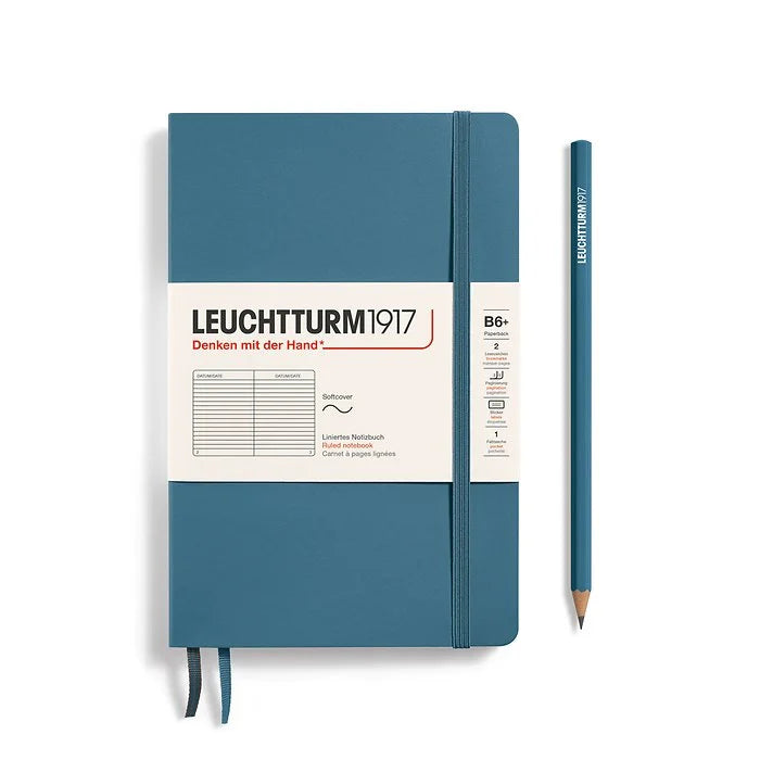 Leuchtturm 1917 Soft lined B6 Stone Blue