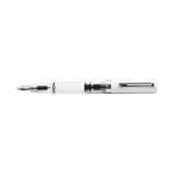 TWSBI ECO White Fountain Pen Posted On White Background 