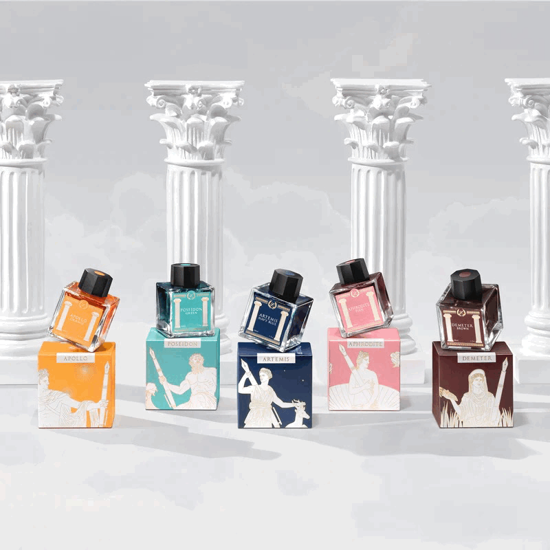 Laban Greek Mythology Series Fountain Pen Inks