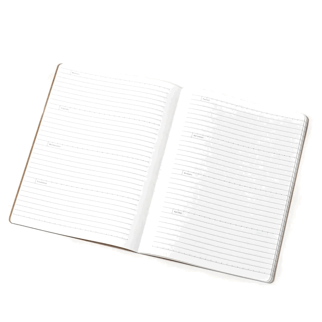 Lochby Field Journal A5 Planner Week on 2 pages