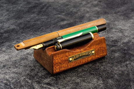 Galen Leather Mahogany Pen Rest (3 Pens)
