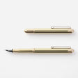 TRAVELER'S Company Brass Fountain Pen Open