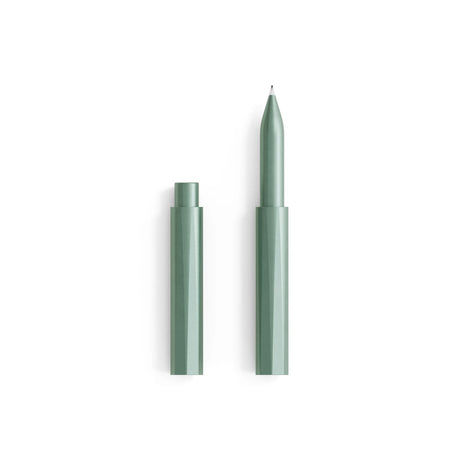 Tom's Studio Wren Refillable Fineliner Pen Sage Uncapped